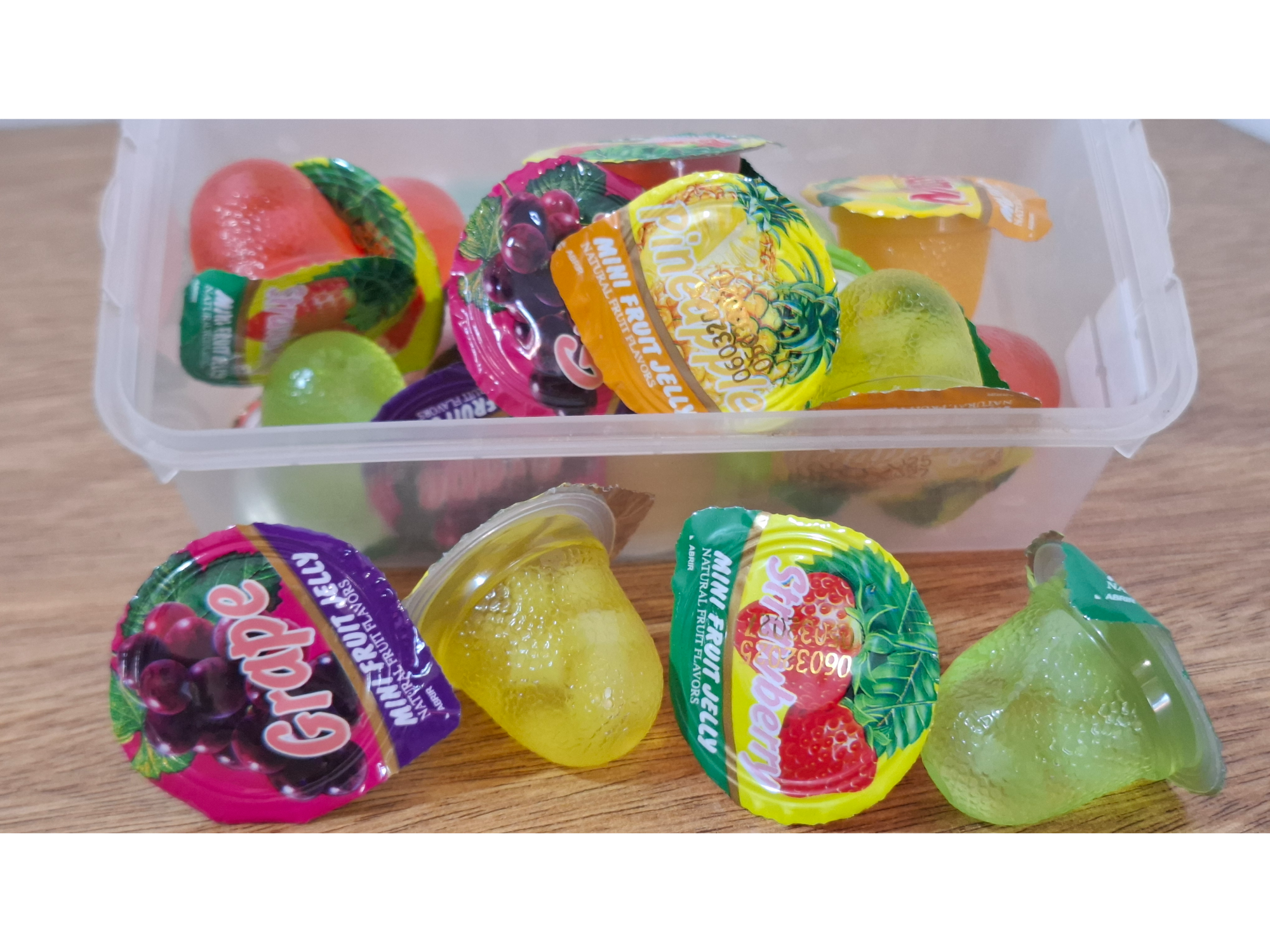 Gelatinas sabores frutales