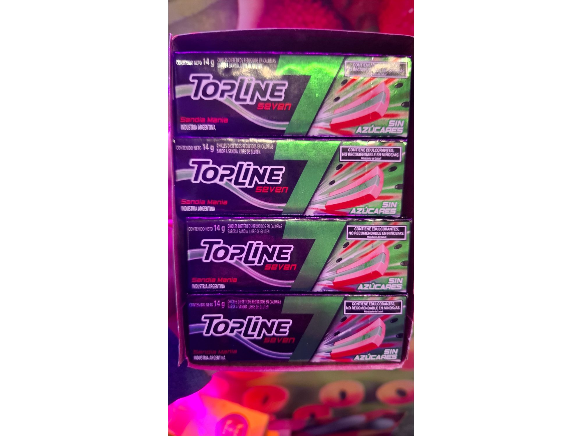 Chicle Topline Seven Sandia Mania
