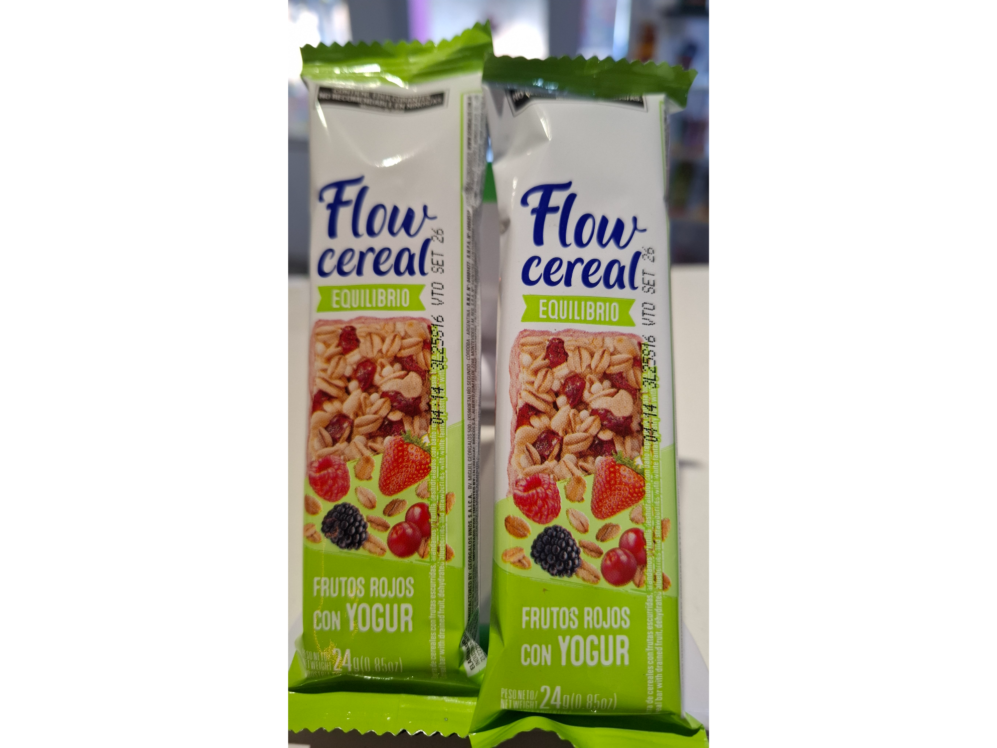 Barra Cereal Flow Equilibrio Frutos Rojos c Yogur