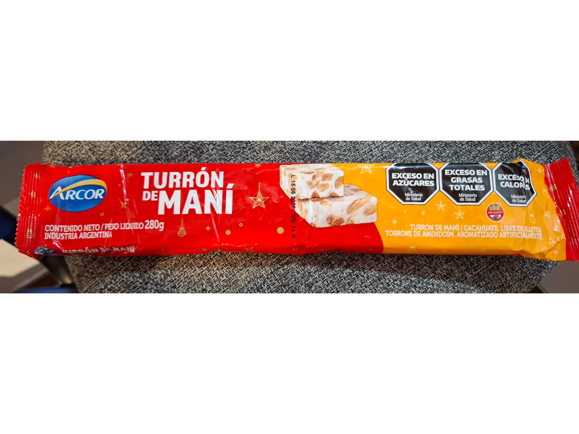 Turron de Mani Arcor 280gr