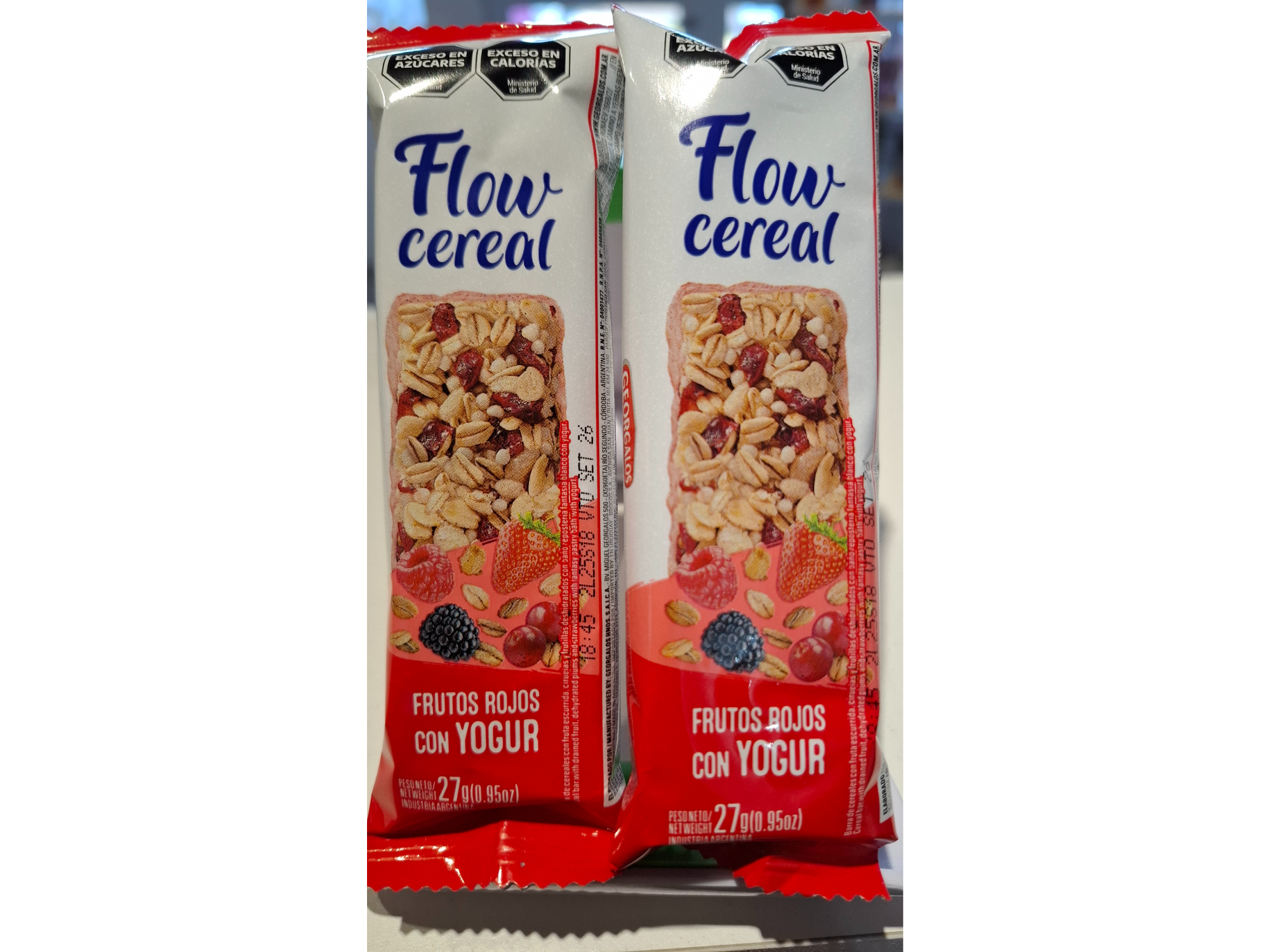 Barra Cereal Flow Frutos Rojos c Yogur