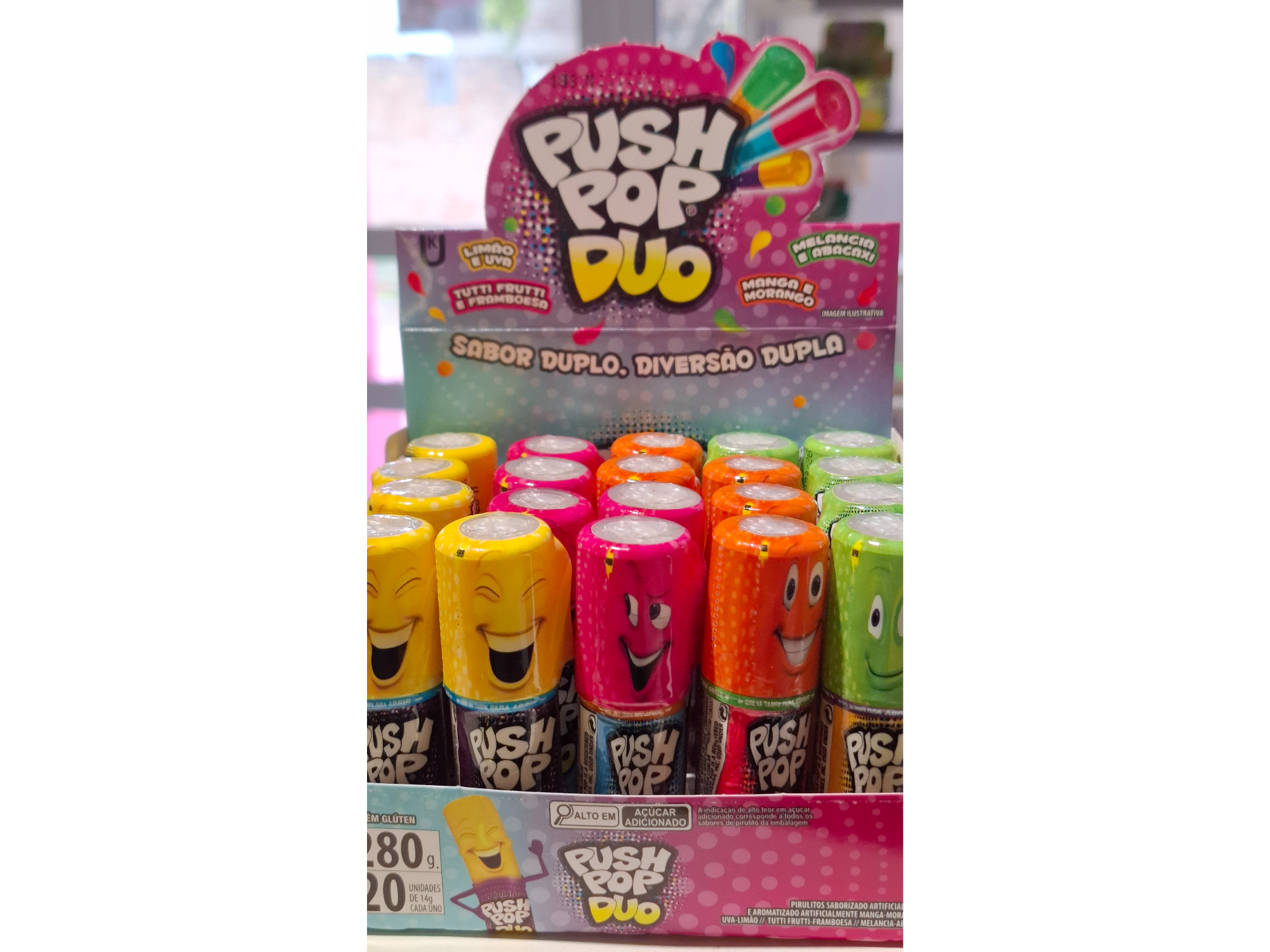 Chupetin Push Pop Duo