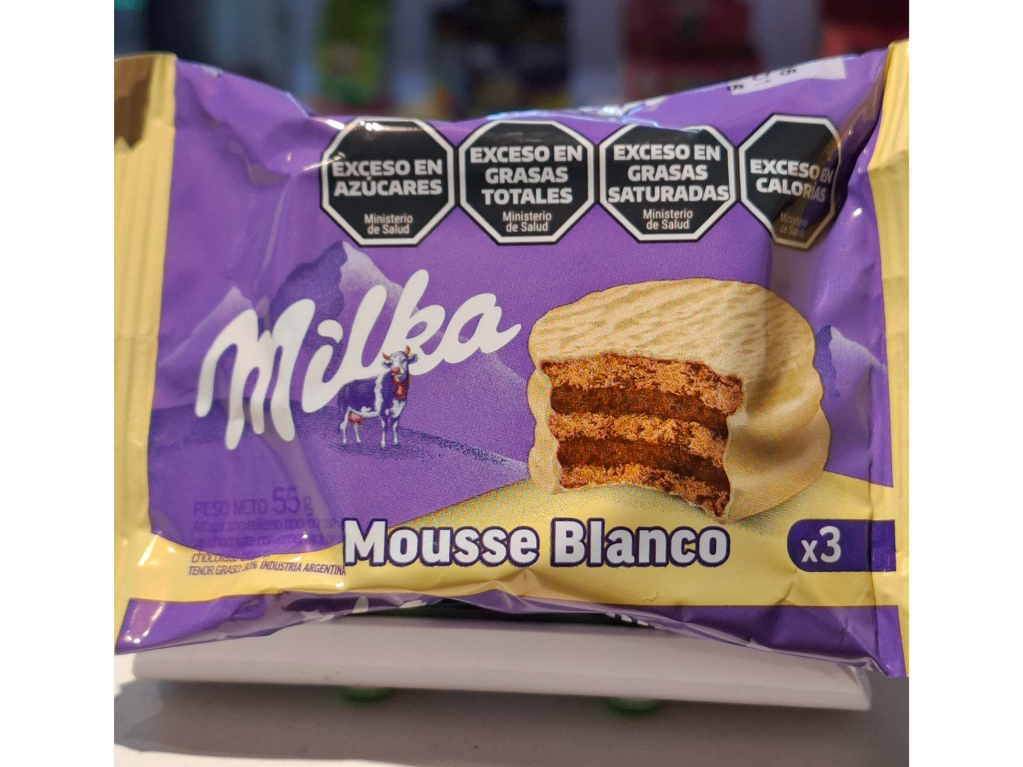 Alfajor Milka Mousse Blanco 55gr