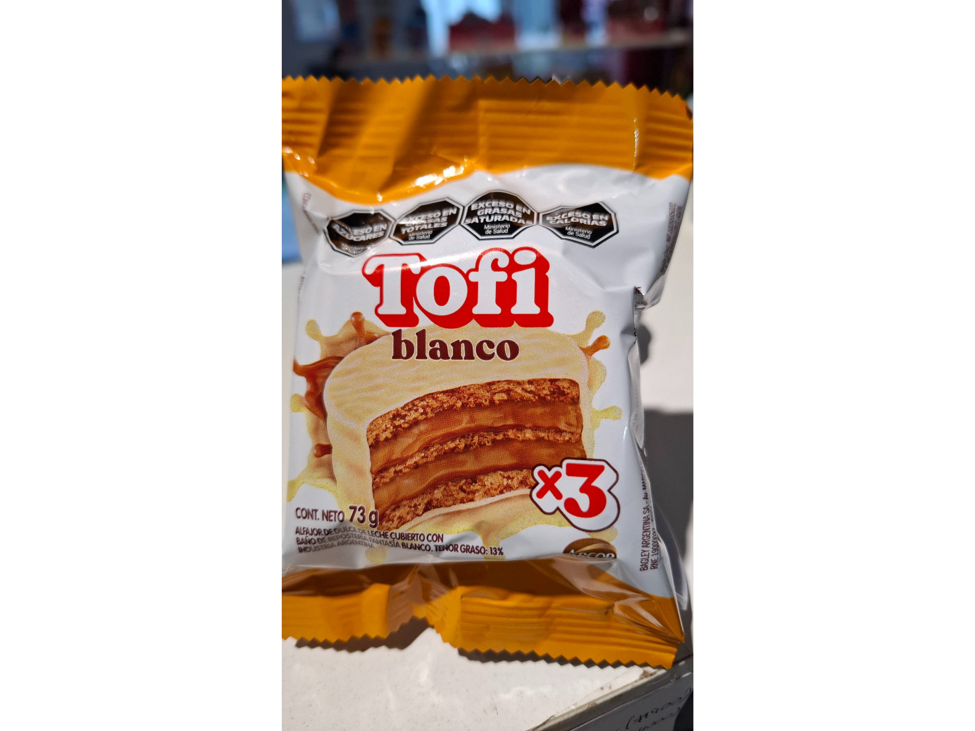 Alfajor Tofi Triple Blanco 73gr