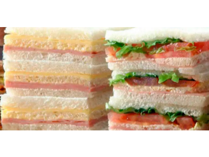 SANDWICH DE MIGA JAMON Y QUESO