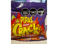 Pipas Mini Crack Snack Sabor Picante y Lima Limon