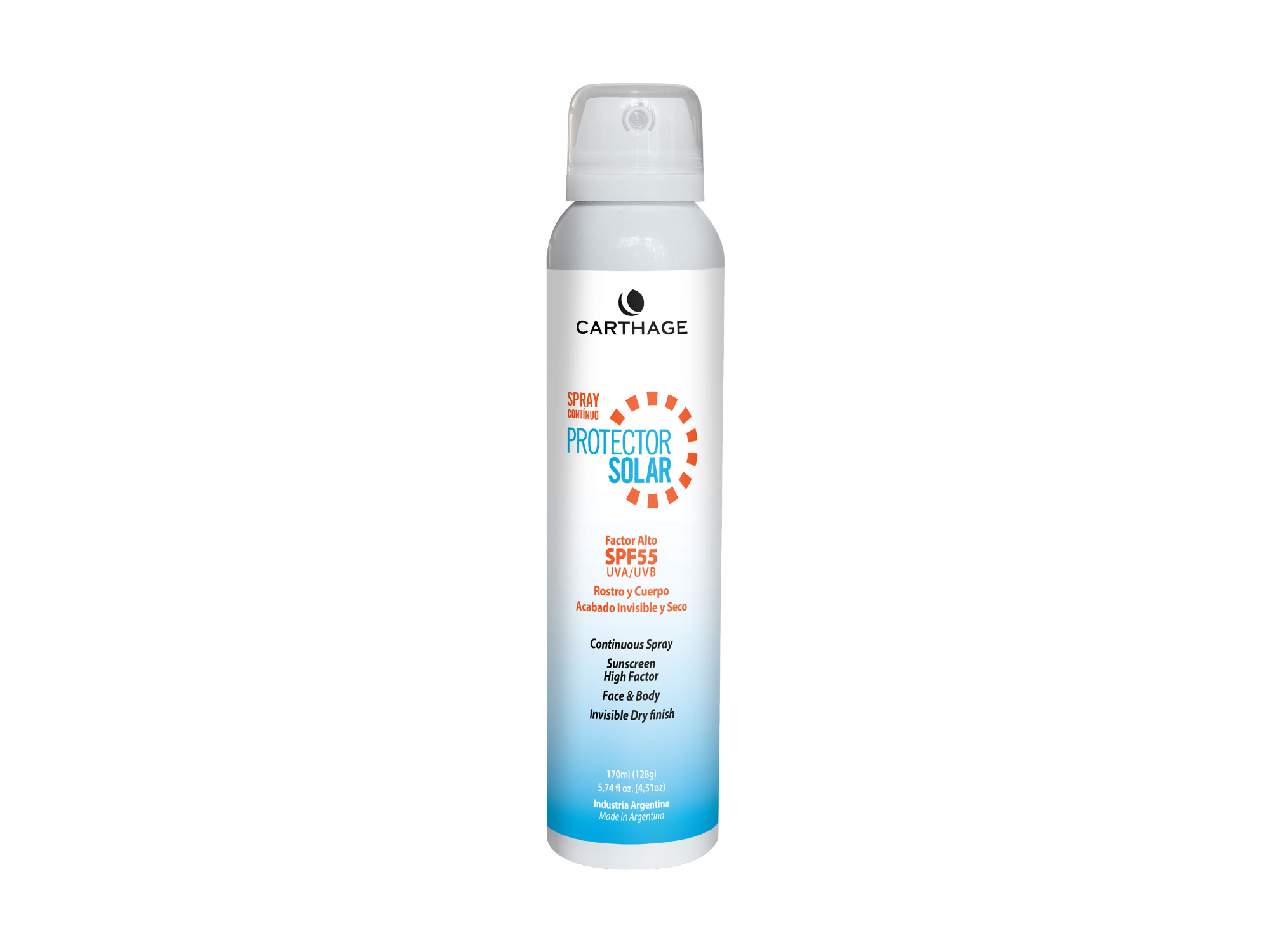 Protector Solar SPF 55 Spray continuo 170 ml
