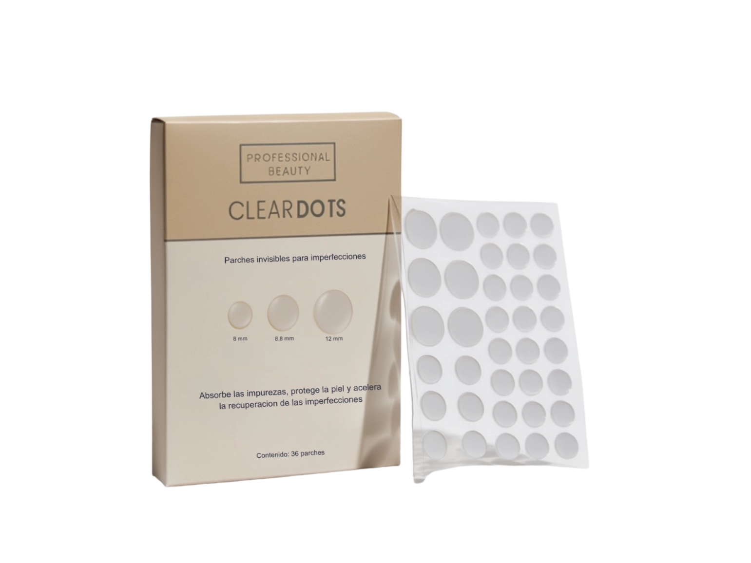 CLEAR DOTS - PARCHES PARA GRANOS