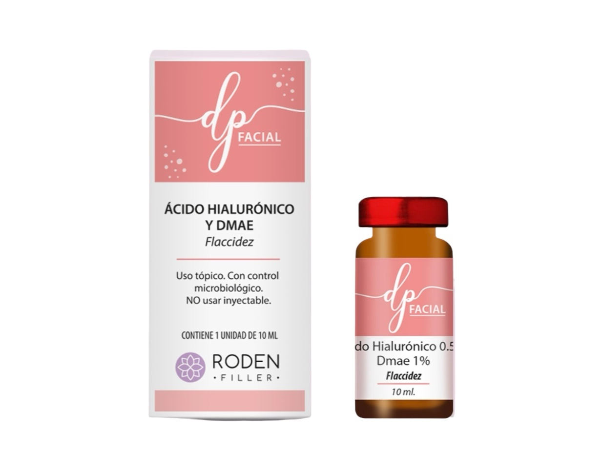 Ác. Hialurónico 0,5% y DMAE 1%. Flaccidez 10ml