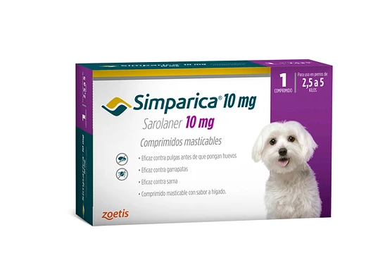 SIMPARICA De 2,5 A 5 Kg