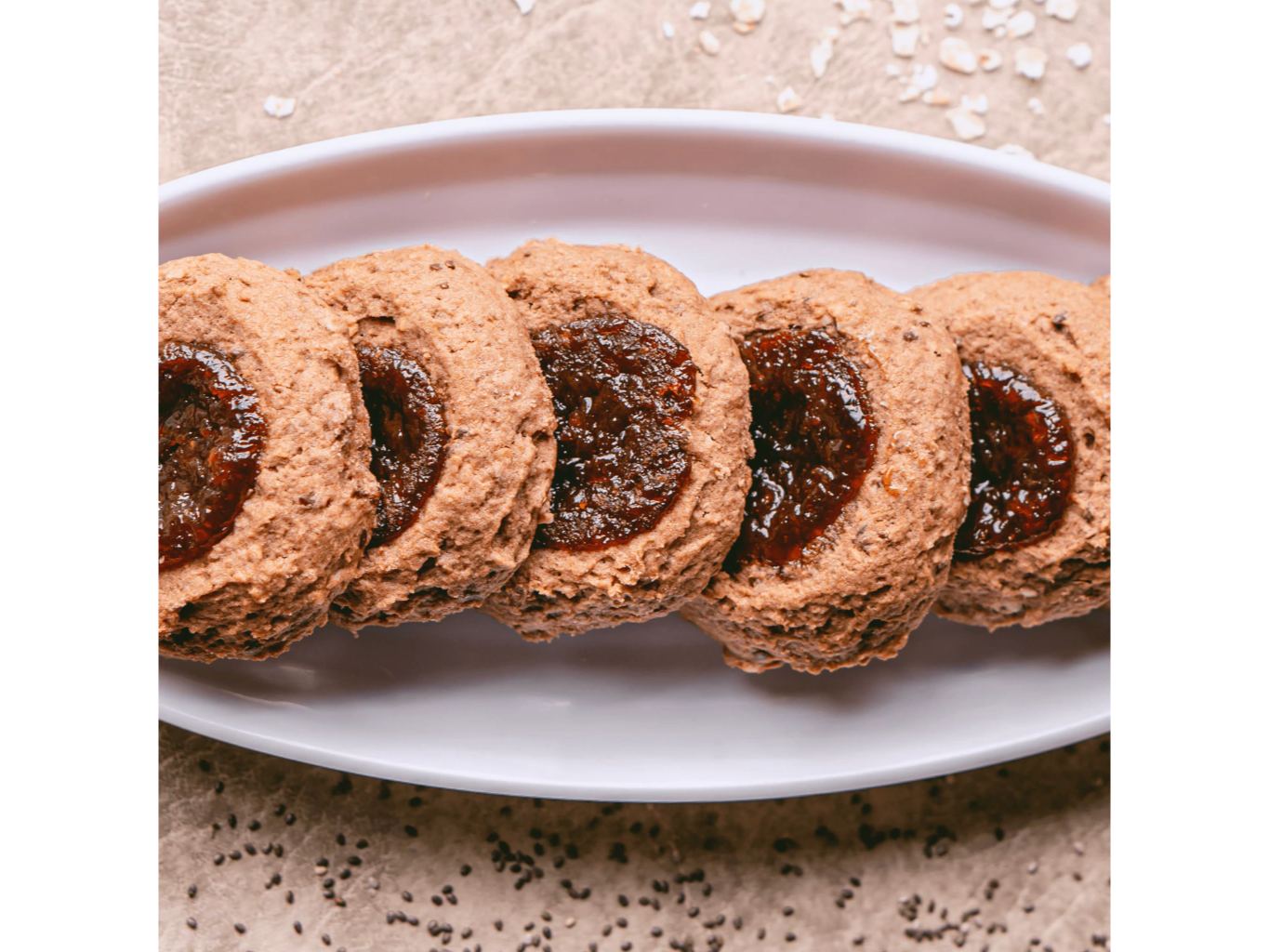 Pepas integrales ( algarroba y membrillo)