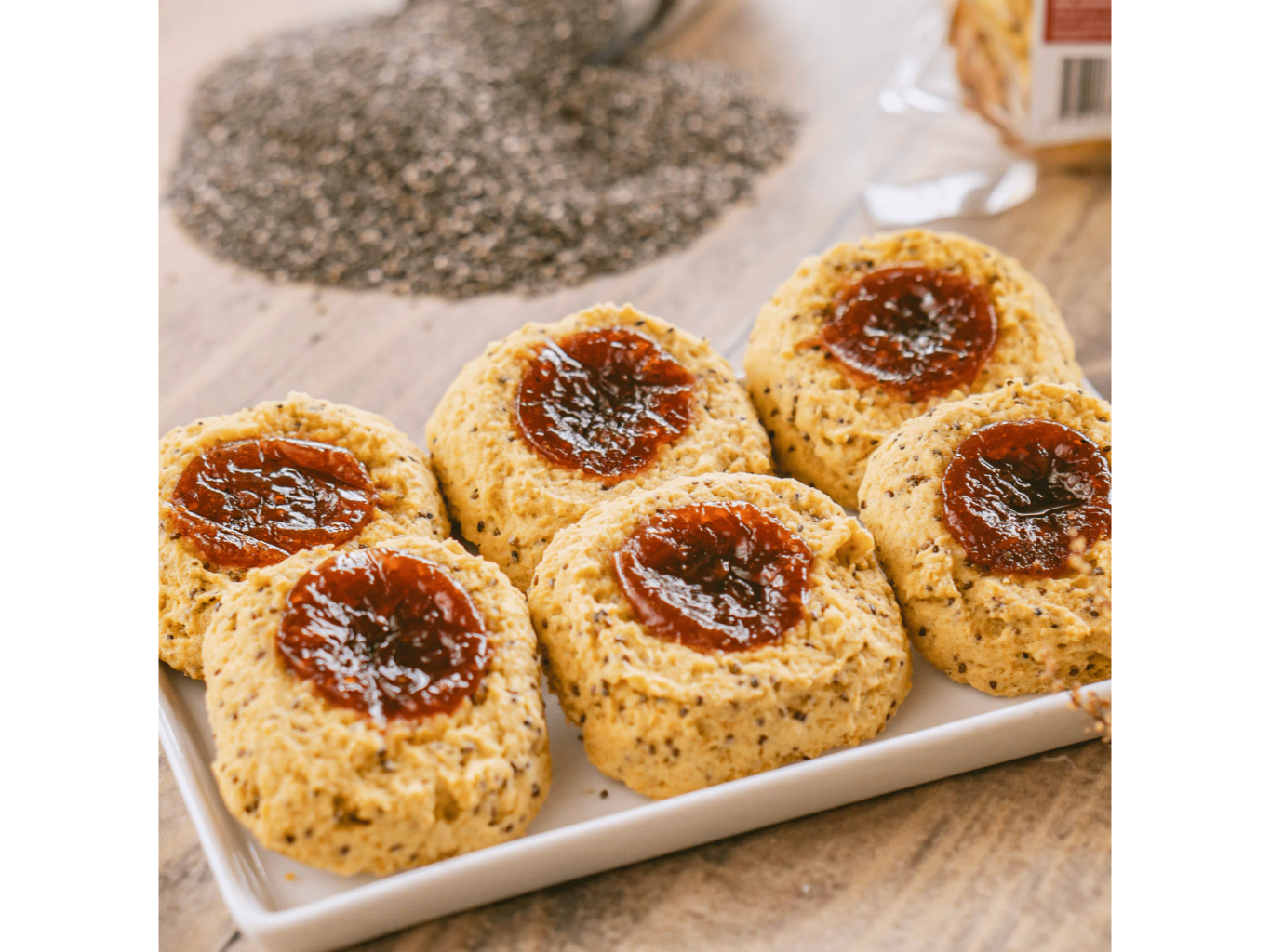 Pepas integrales ( membrilo y semillas de chia)