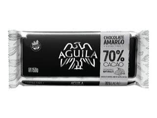 Barra de chocolate amargo 70% cacao AGUILA 150g
