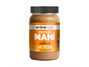 Pasta de mani natural ENTRENUTS 370g