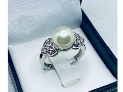 Anillos de Plata con Perla 12mm