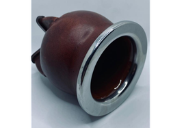 Mates personalizados de cerámica forrado en cuero