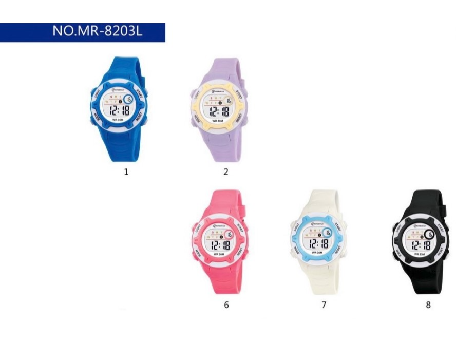 RELOJ  DIGITAL  MINGRUI  NIÑOS  8203 L