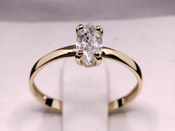 Anillo Cintillo Oro 10K 4290
