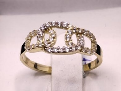 Anillo Cintillo Oro 10K 5900 ENTRELAZADO