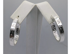 Aros Plata 925 guarda griega 27mm
