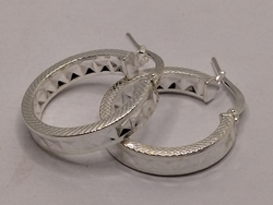 Aros Plata con diseño 20 milimetros