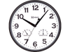 660072 reloj Pared Herweg 26cm con Medidor de humedad y Temperatura