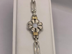 Pulsera Plata y oro Double