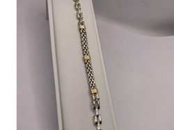 Pulsera Plata y oro Double