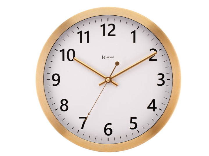 Reloj pared Herweg 6736 Dorado Aluminio- 30.5 cm diamétro