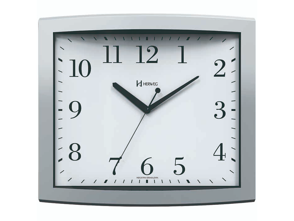 Reloj pared Herweg 6900 plateado