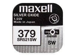 Maxell 379/521 Pila Oxido de Plata