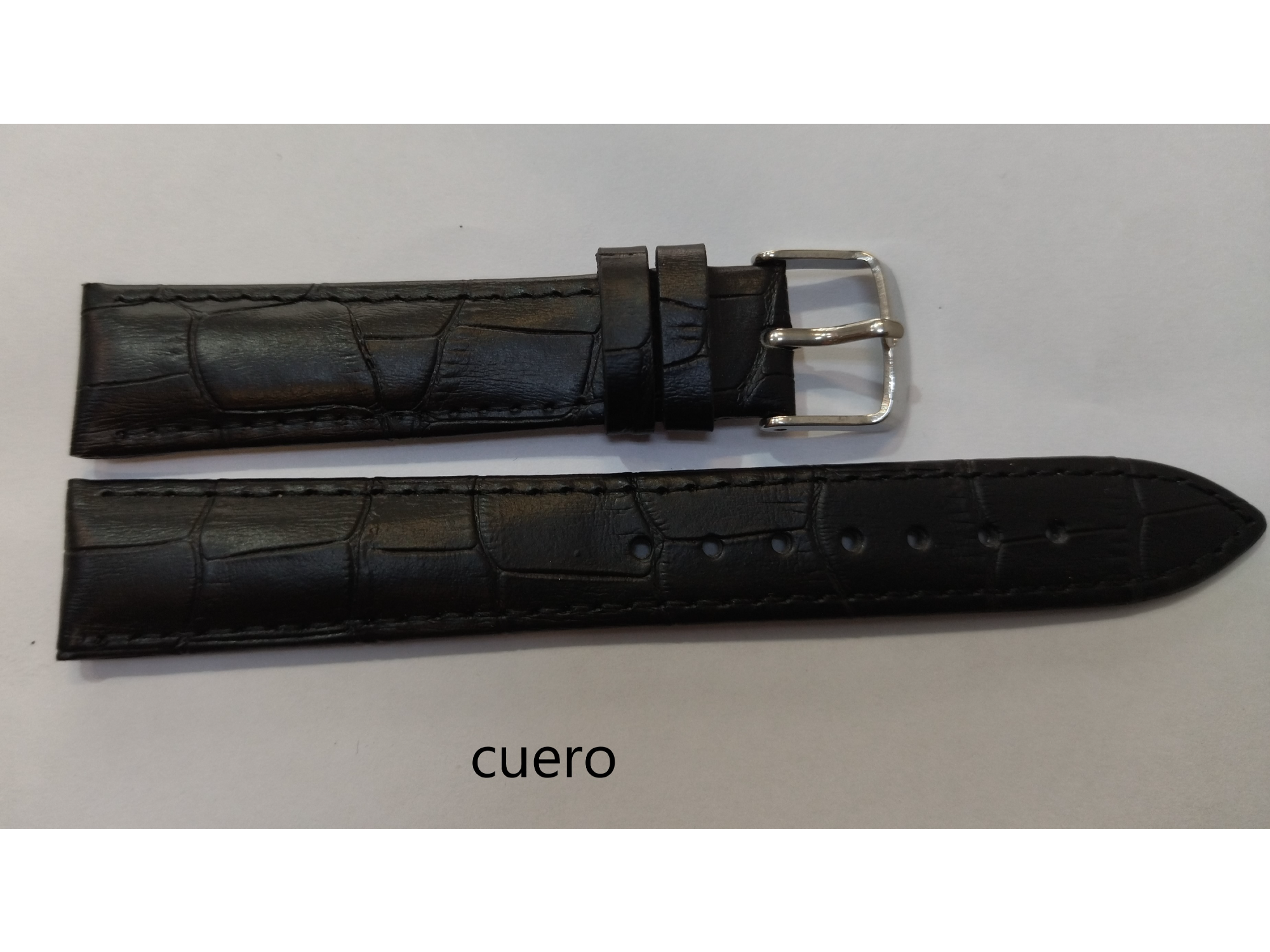 50118-12mm Cuero Color MARRON OSCURO CASI NEGRO