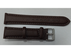 CORREAS CUERO SINTECTICO 8070-18MM ..MARRON HEBILLA DORADA