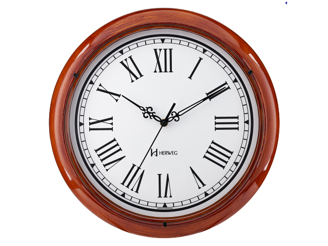 660116 Reloj Pared Herweg Decorativo Canela 40cm de Diametro