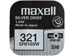 Maxell 321/616 Pila Oxido de Plata