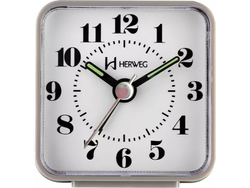 2504 Despertador Quartz Herweg Silencioso Movimiento Continuo