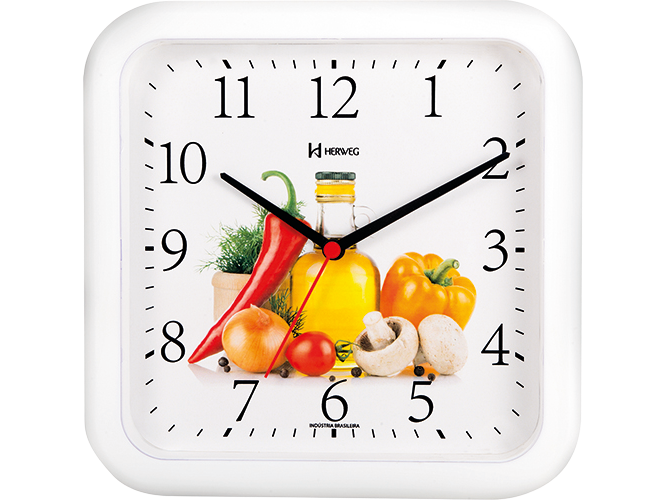 660001 Reloj de Pared Herweg Blanco 23x123cm