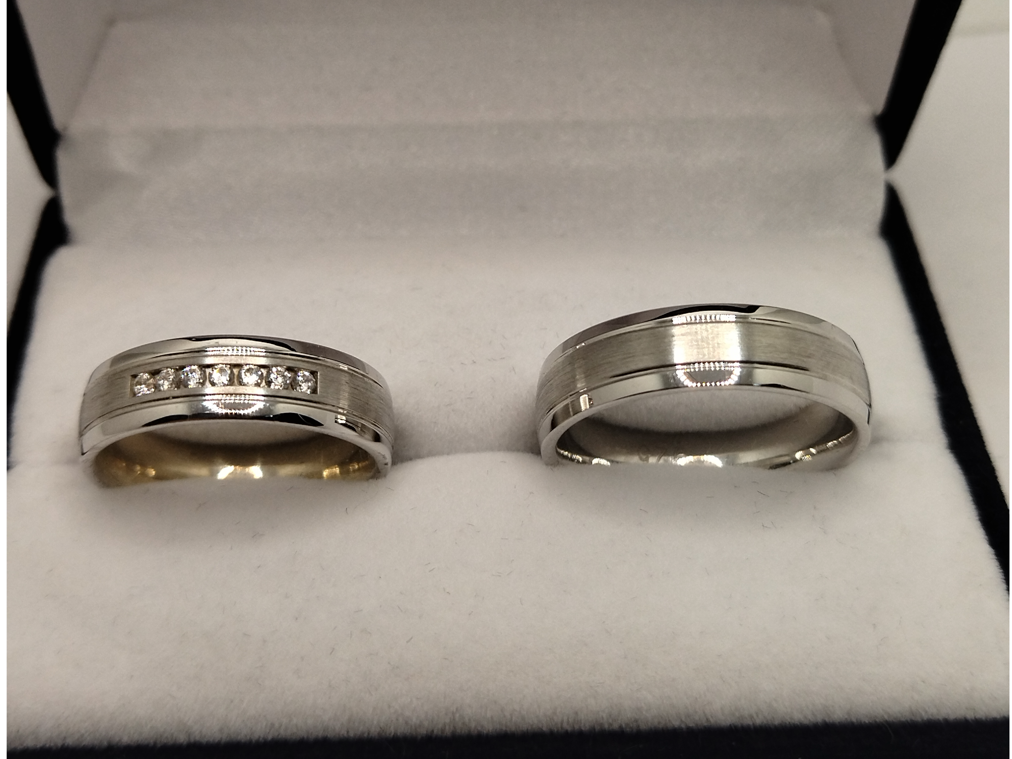 Alianzas Plata 925, Con circonia, 6mm,