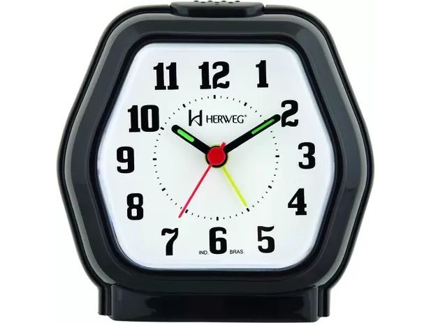 2635 Despertador Quartz Herweg Varios Colores con Luz y Alarma Ascendente