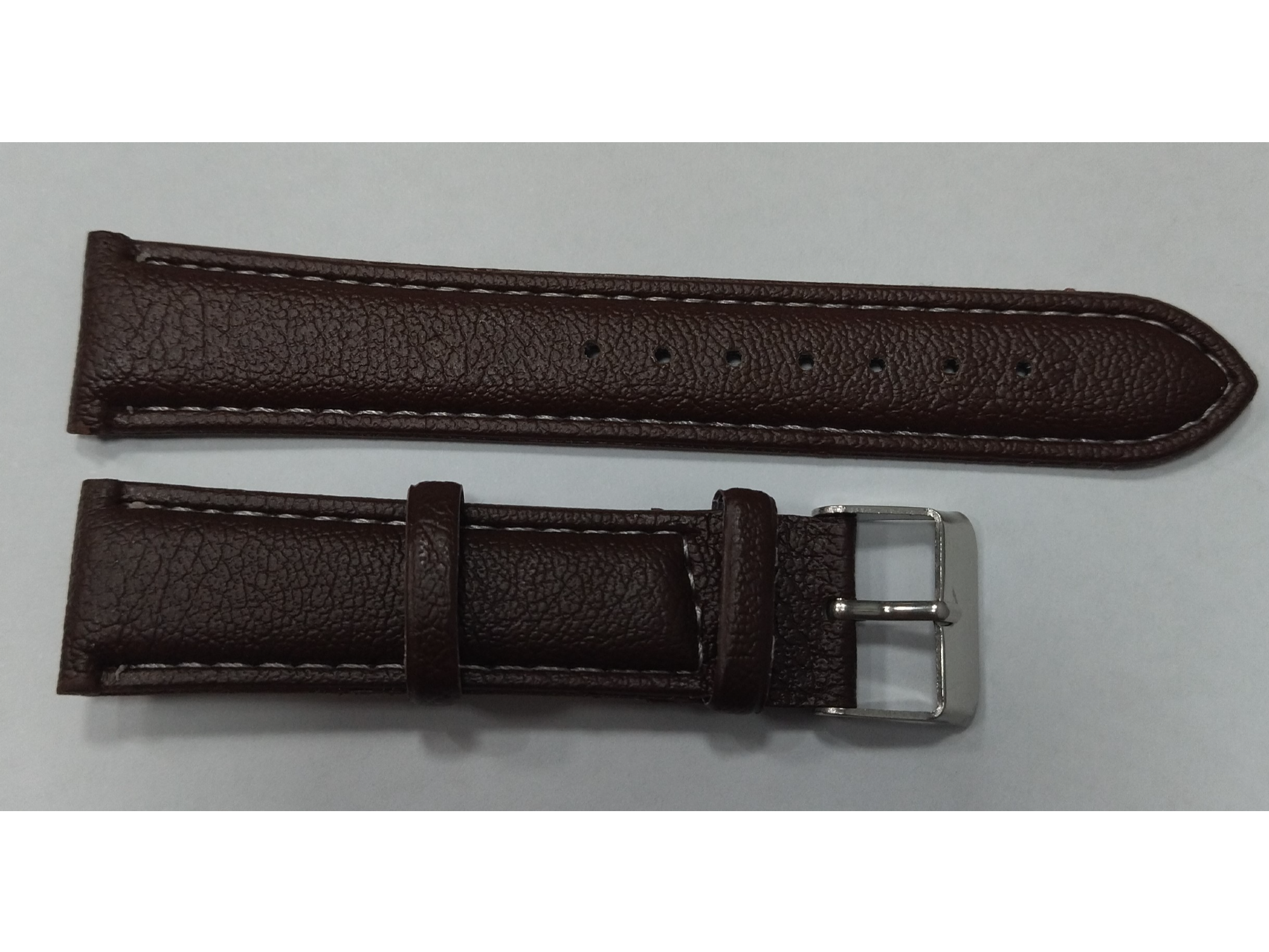 CORREAS CUERO SINTETICO  8070-20MM  ..MARRON  HEBILLA DORADA