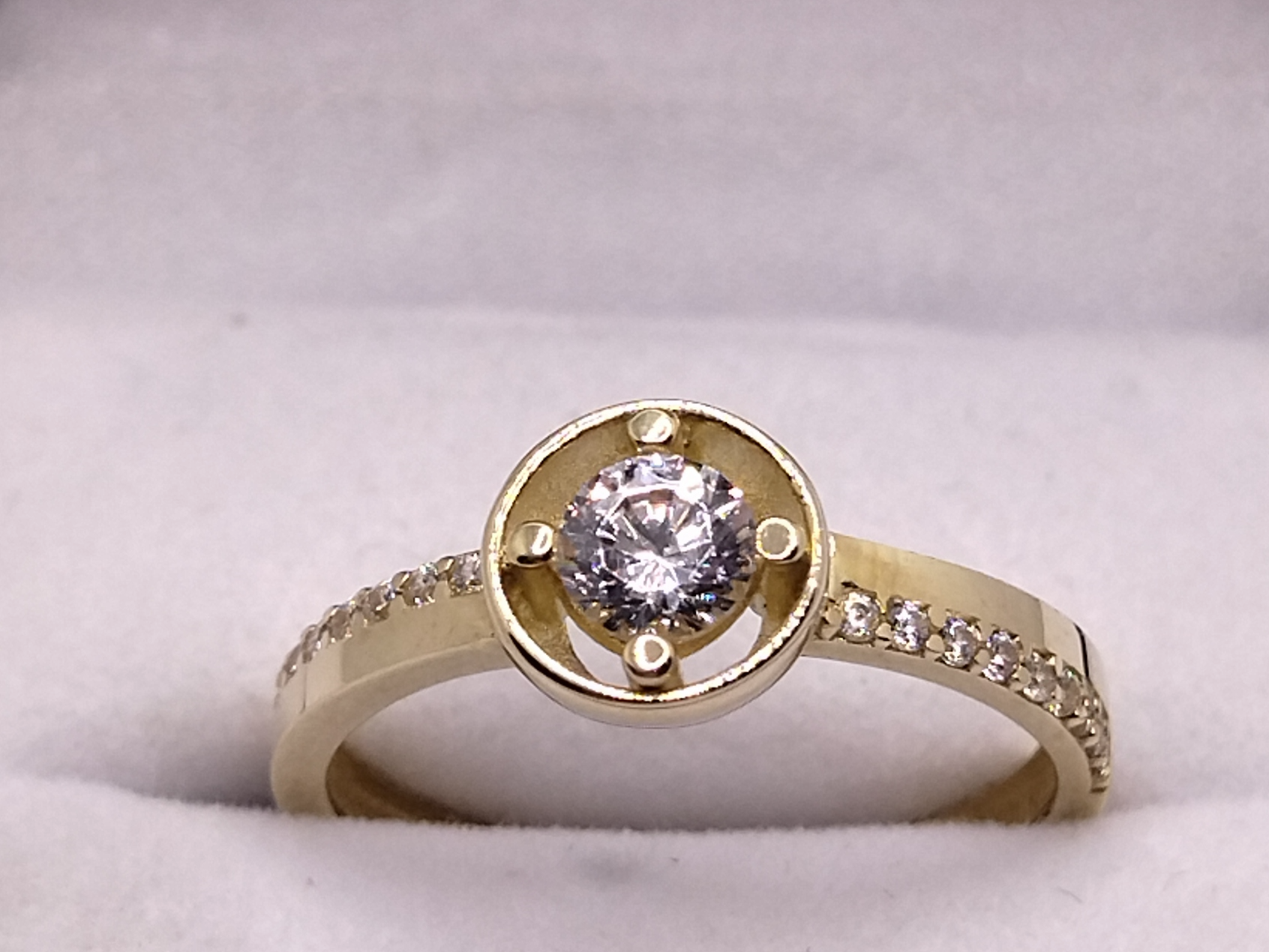 Anillo Cintillo Oro 10K