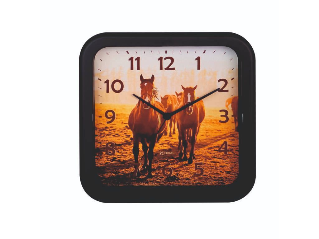 660150 Reloj pared Herweg Decorativo  con Dorado 26cm diametro