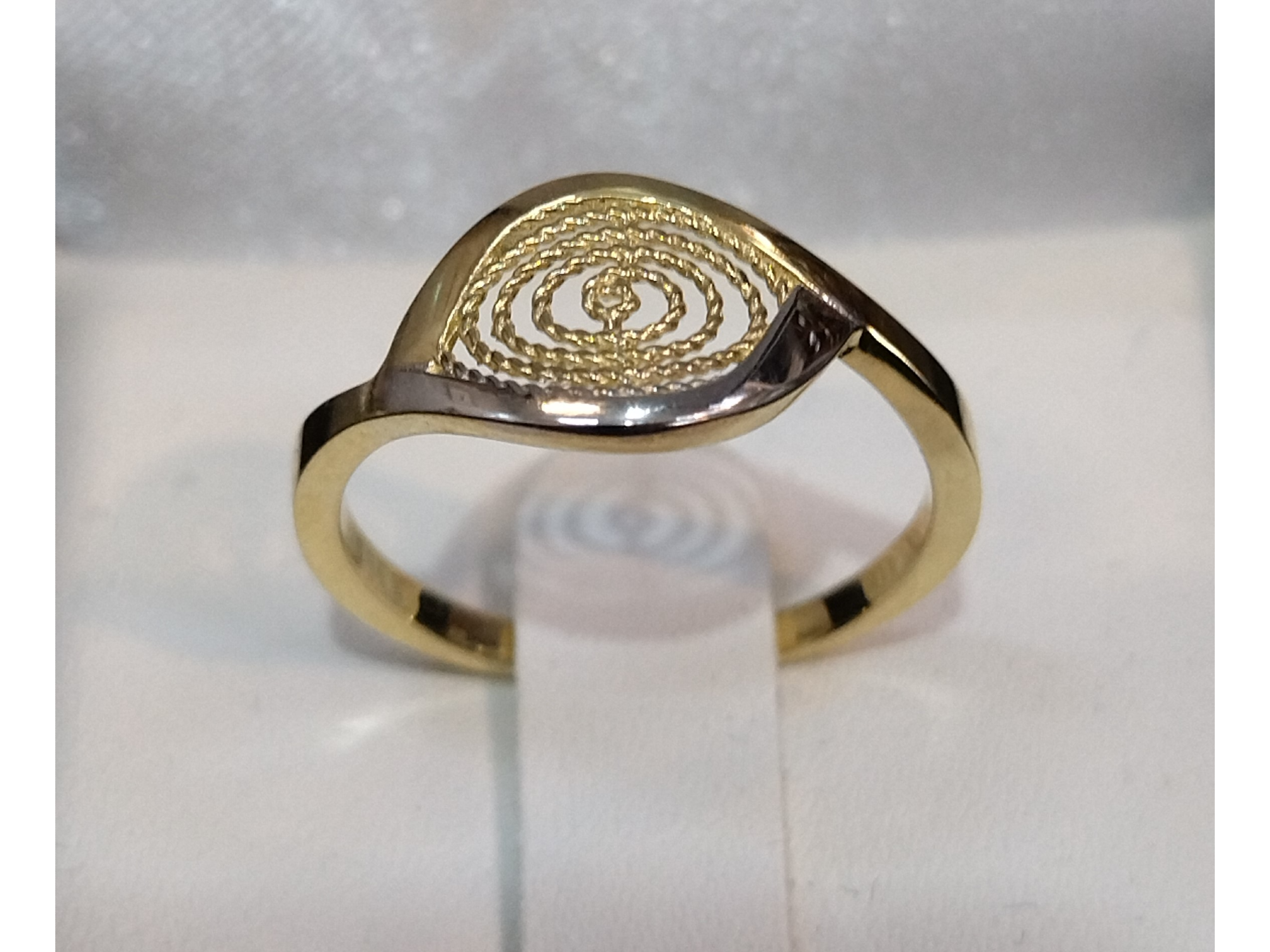 ANILLO CINTILLO ORO 10K ITALIANO