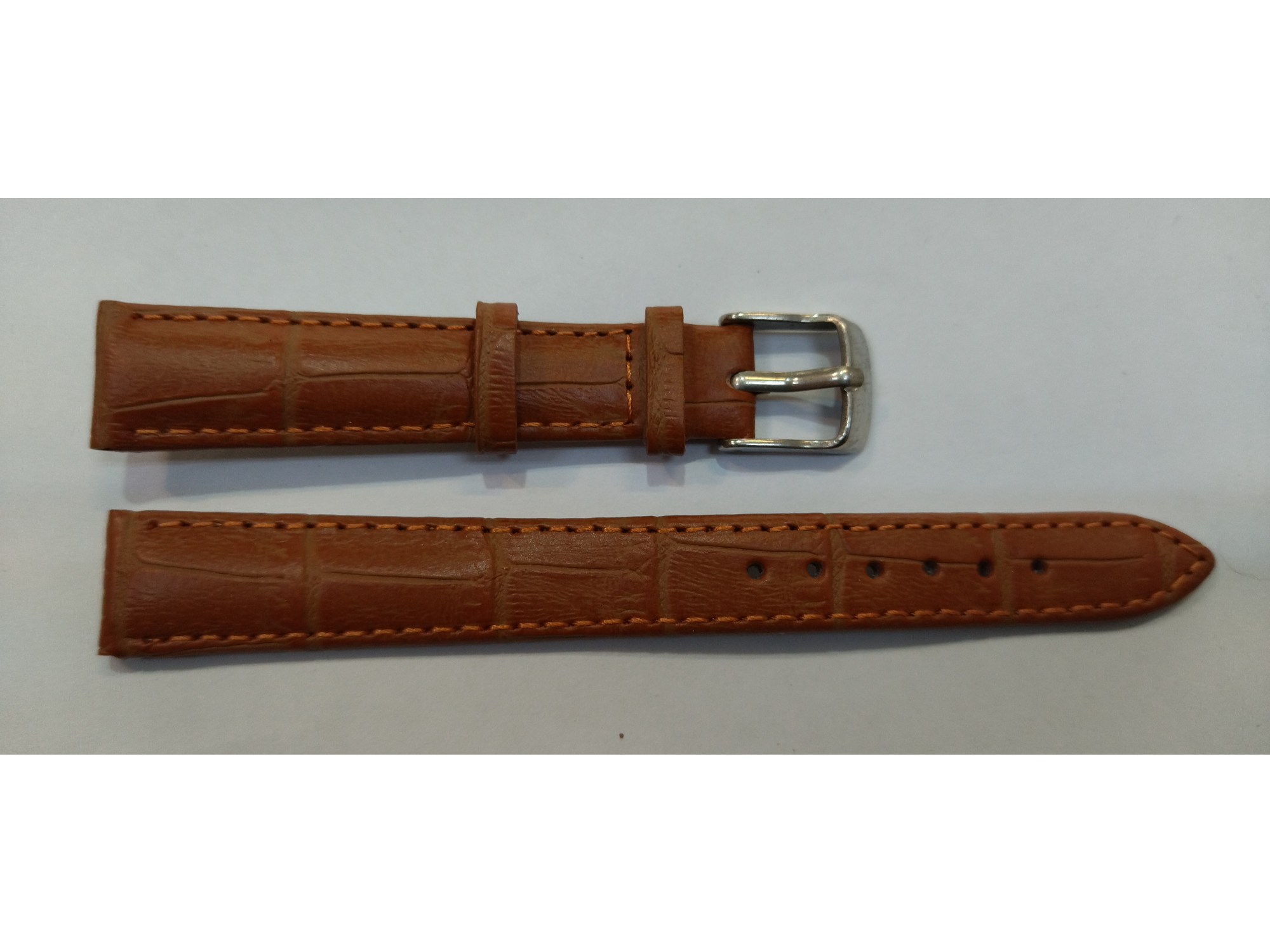 50113- 16mm  Correa Cuero Marron Claro