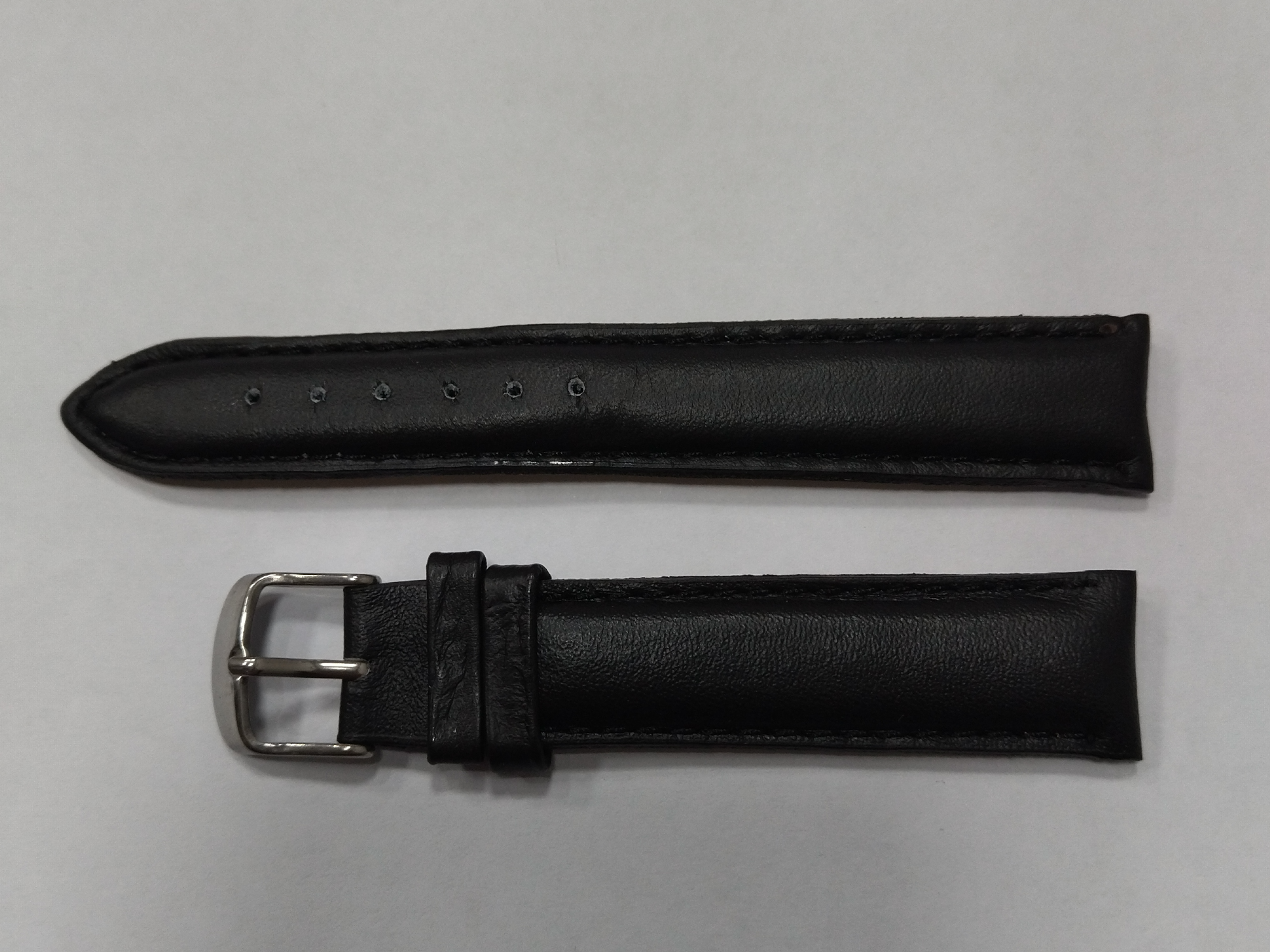 3014-12 , 16,18,20,22mm Simil Cuero   Liso Negro