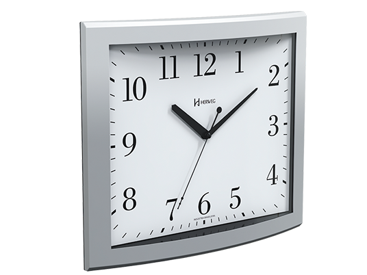 Reloj pared Herweg 6900 plateado