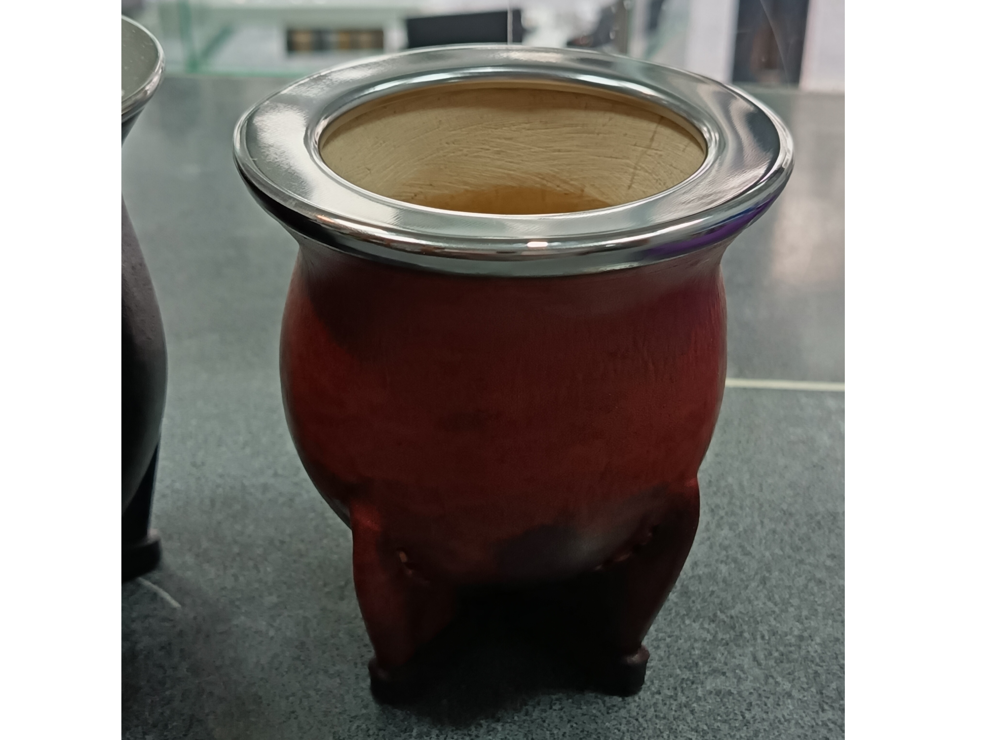 Mates en Calabaza y cuero con grabado láser