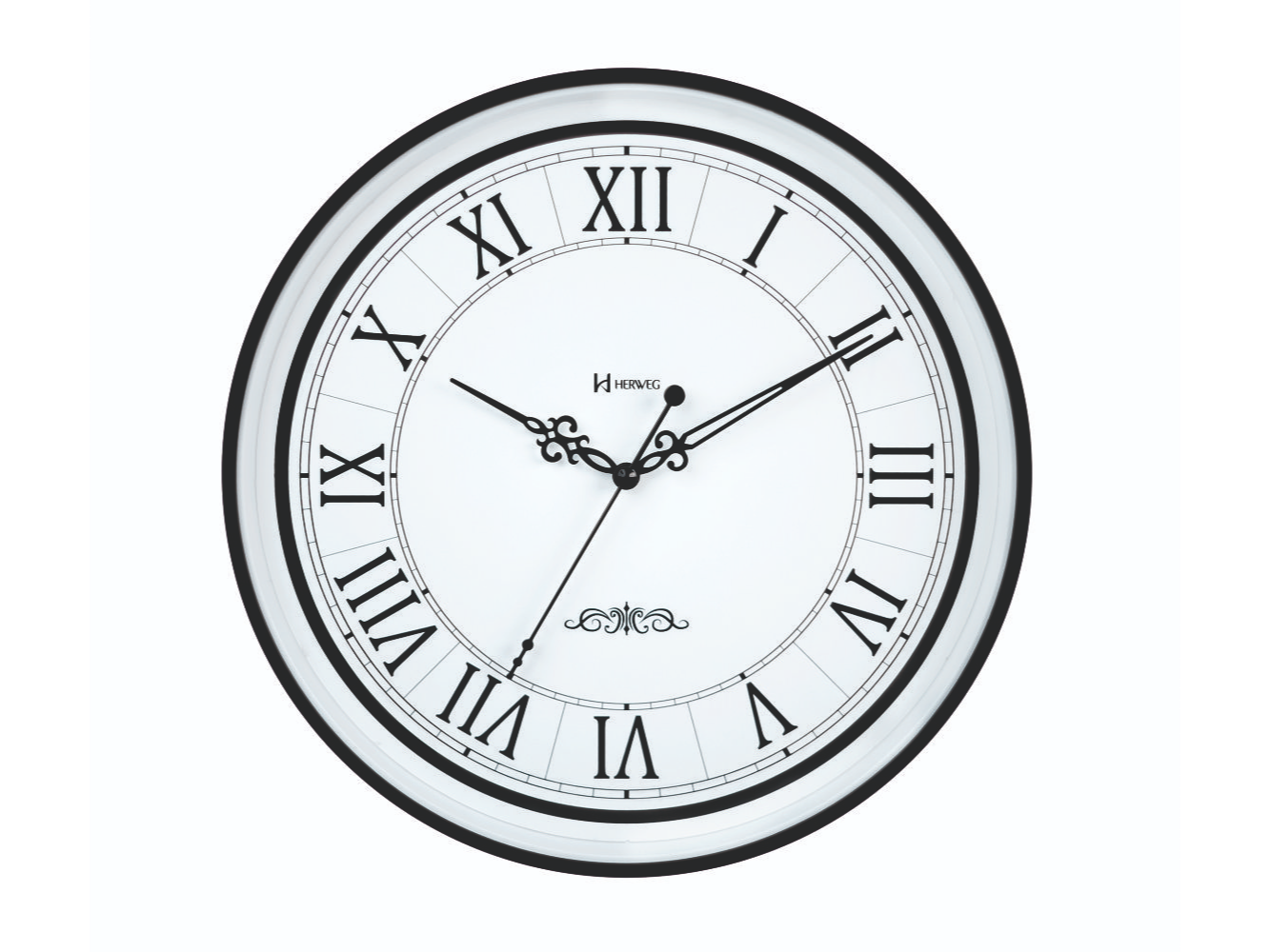 Reloj de pared 6870 negro mate