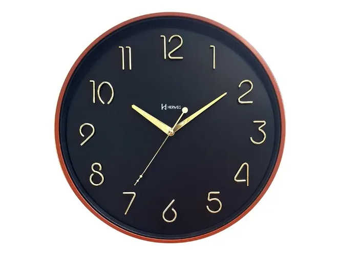 Reloj pared Herweg 6862  Ocre Silencioso