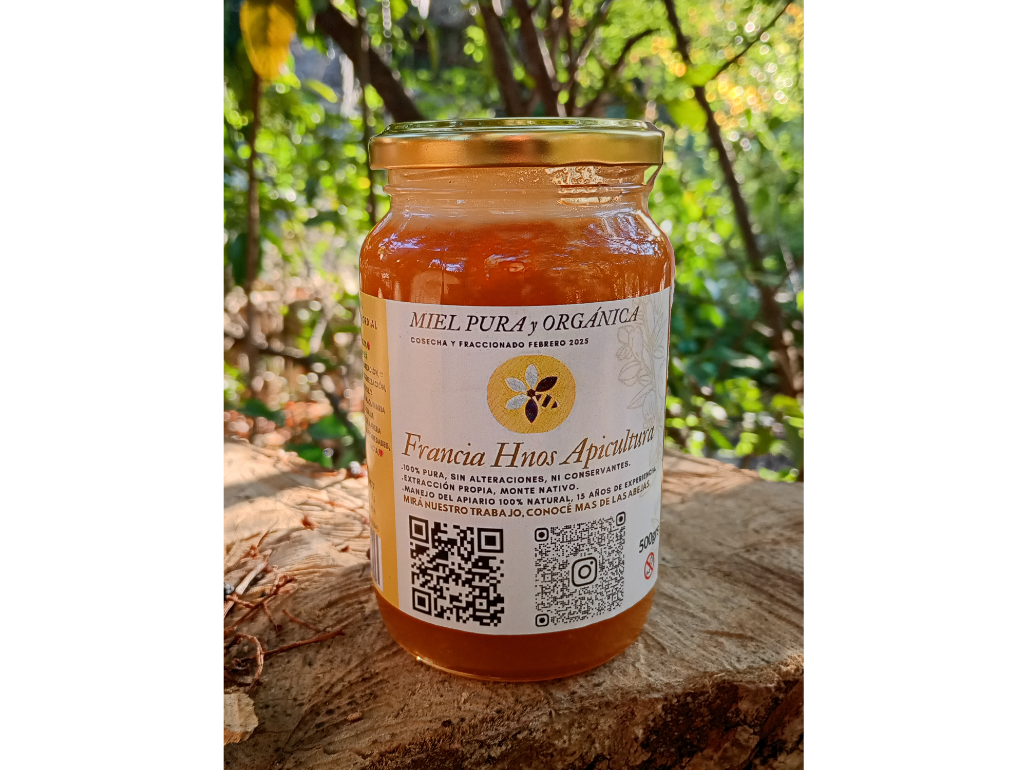 Miel pura y orgánica